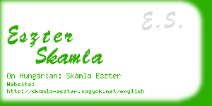eszter skamla business card